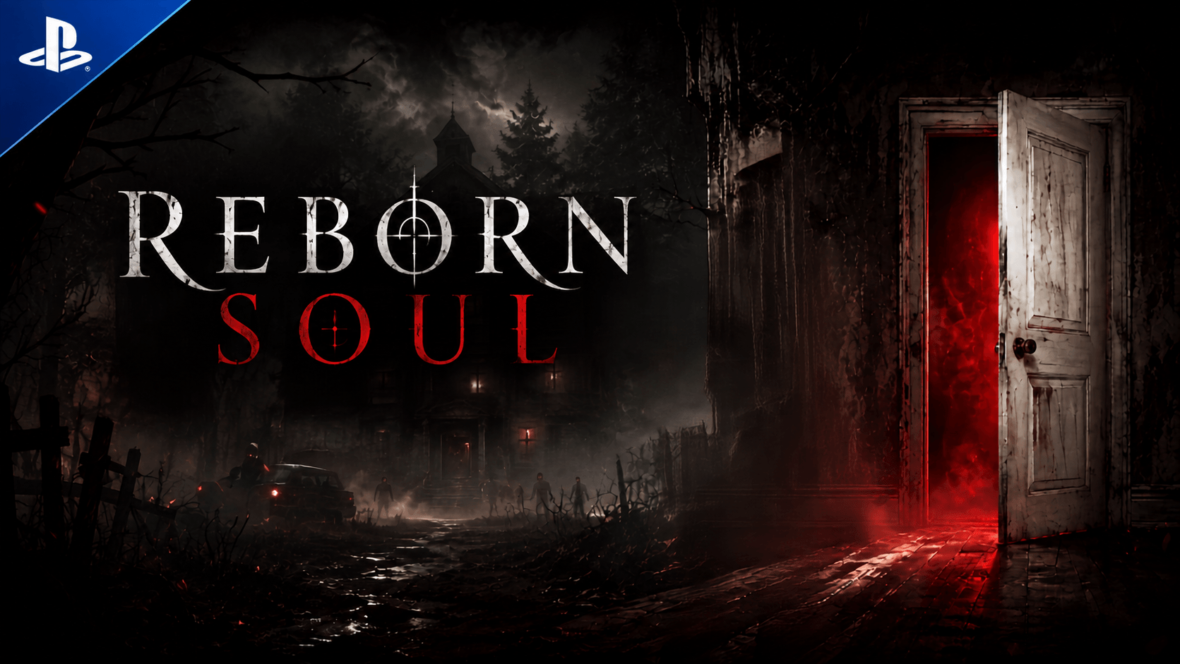 Reborn Soul key art showing the game title beside a red-lit doorway